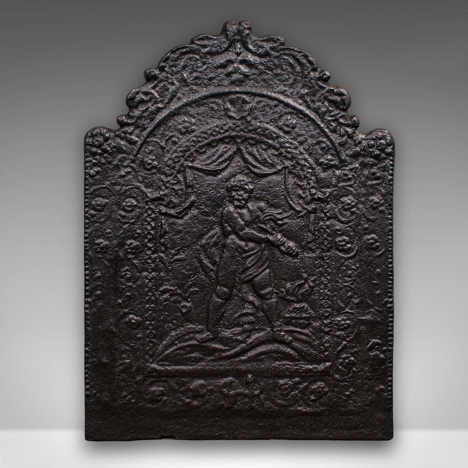 Antique Fire Back, English, Fireplace Reflector, Neoclassical Revival, Victorian photo furniture