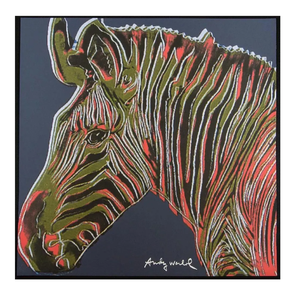 1986 Carnegie Museum Of Art After Andy Warhol "Grevy’s Zebra" Lithograph photo 330.0