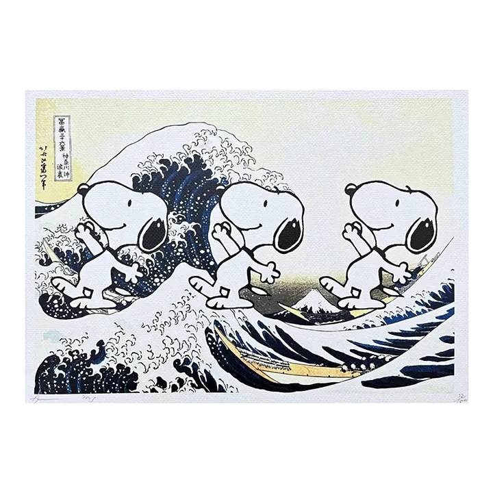 Death Nyc   Hokusai And Snoopy   Limited Edition With Certificate