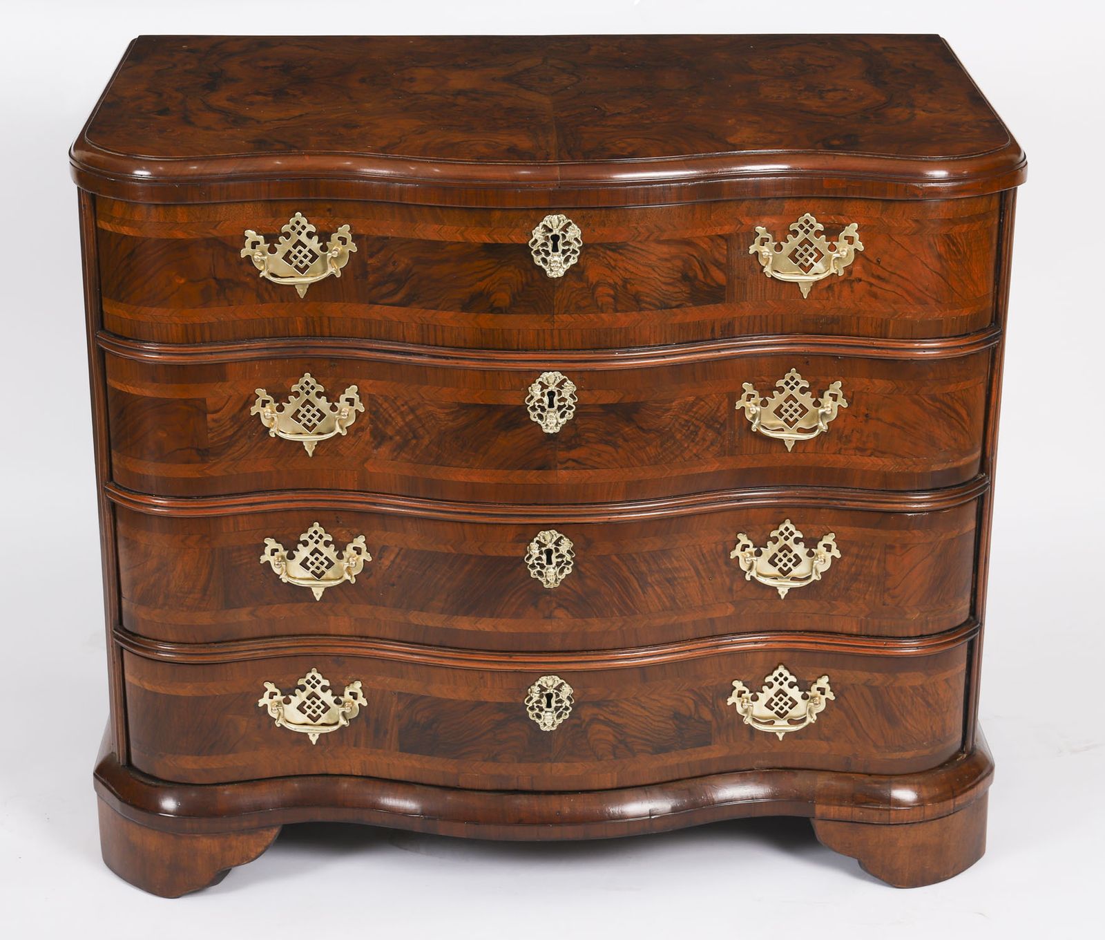 Antique Rare Bavarian Burr Walnut Commode C.1760 18th C photo furniture
