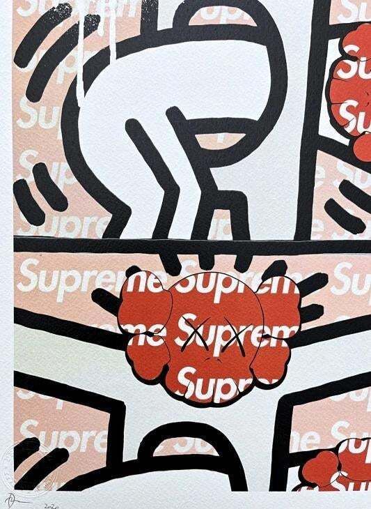 Death Nyc   Haring With Supreme   Limited Edition With Certificate photo for sale