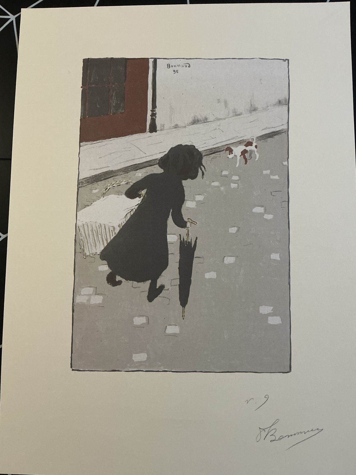 Late 18th Century Pierre Bonnard La Petite Blanchisseuse Hand Signed photo for sale
