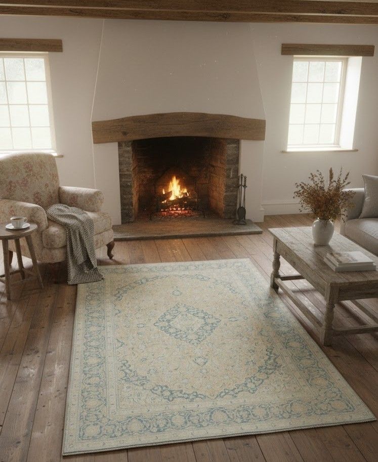 7.6x10.5 Ft One Of A Kind Handmade Turkish Area Rug, Vintage Beige Large Carpet