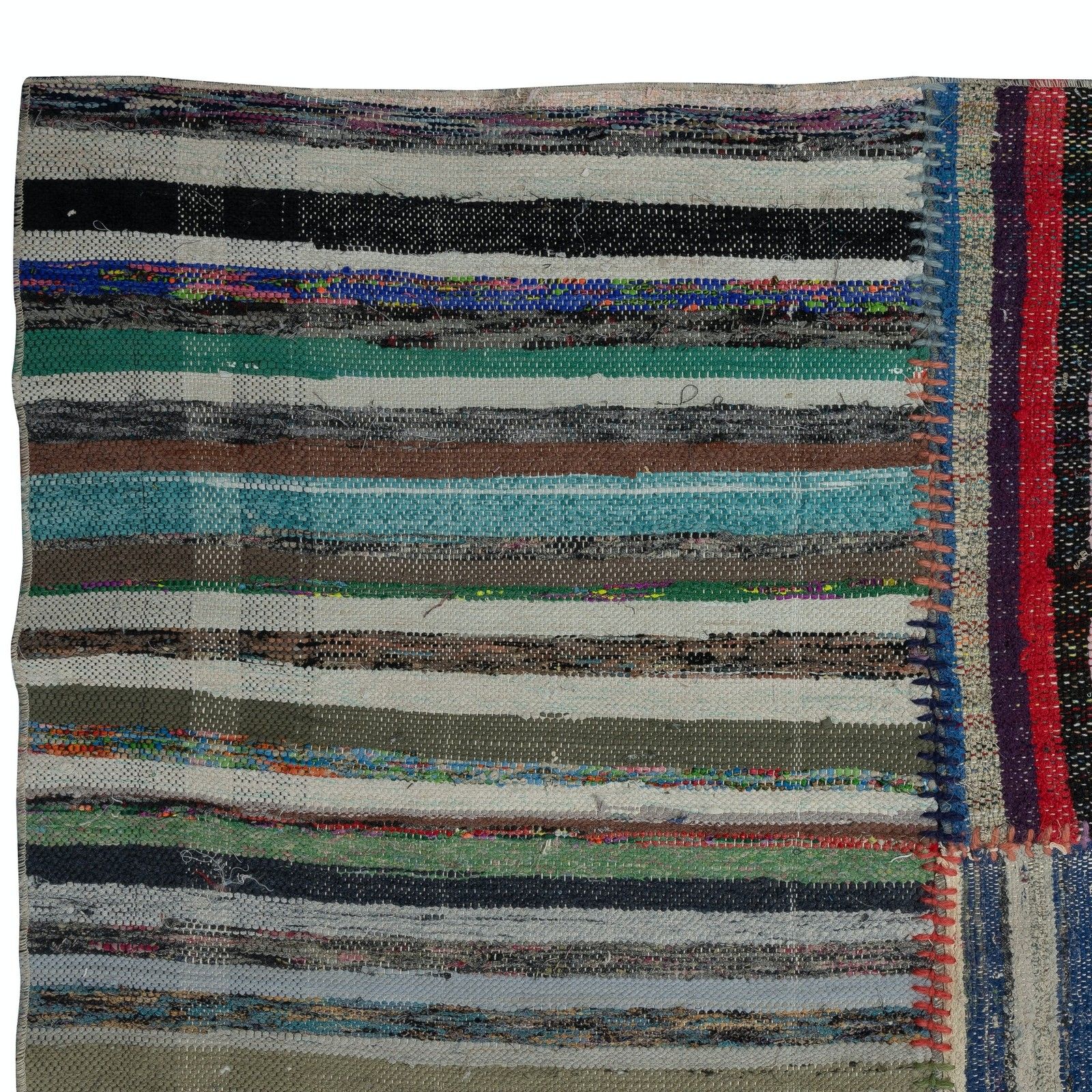 8.6x13.3 Ft Adjustable Turkish Kilim, Handmade Cotton Rag Rug, Flat Weave Carpet photo buy