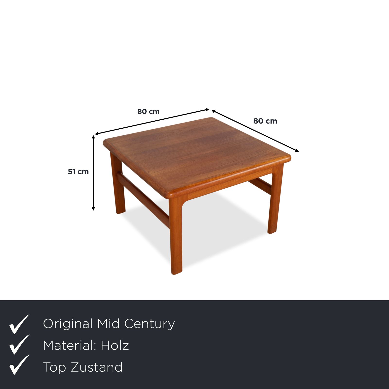 Mid Century Wooden Coffee Table, Brown Vintage Teak photo furniture