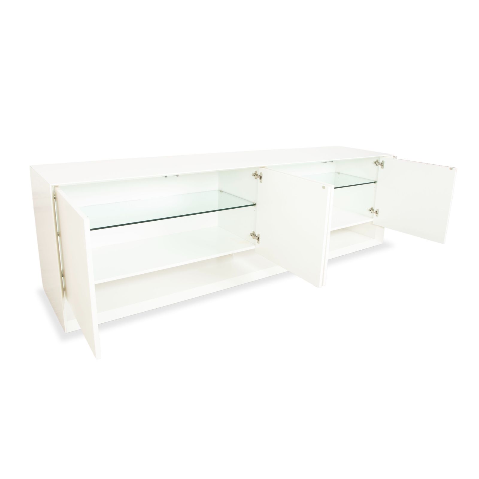 Bonaldo Sunrise Wooden Sideboard, Cream White, With Electric Indirect Lighting photo 2123.0