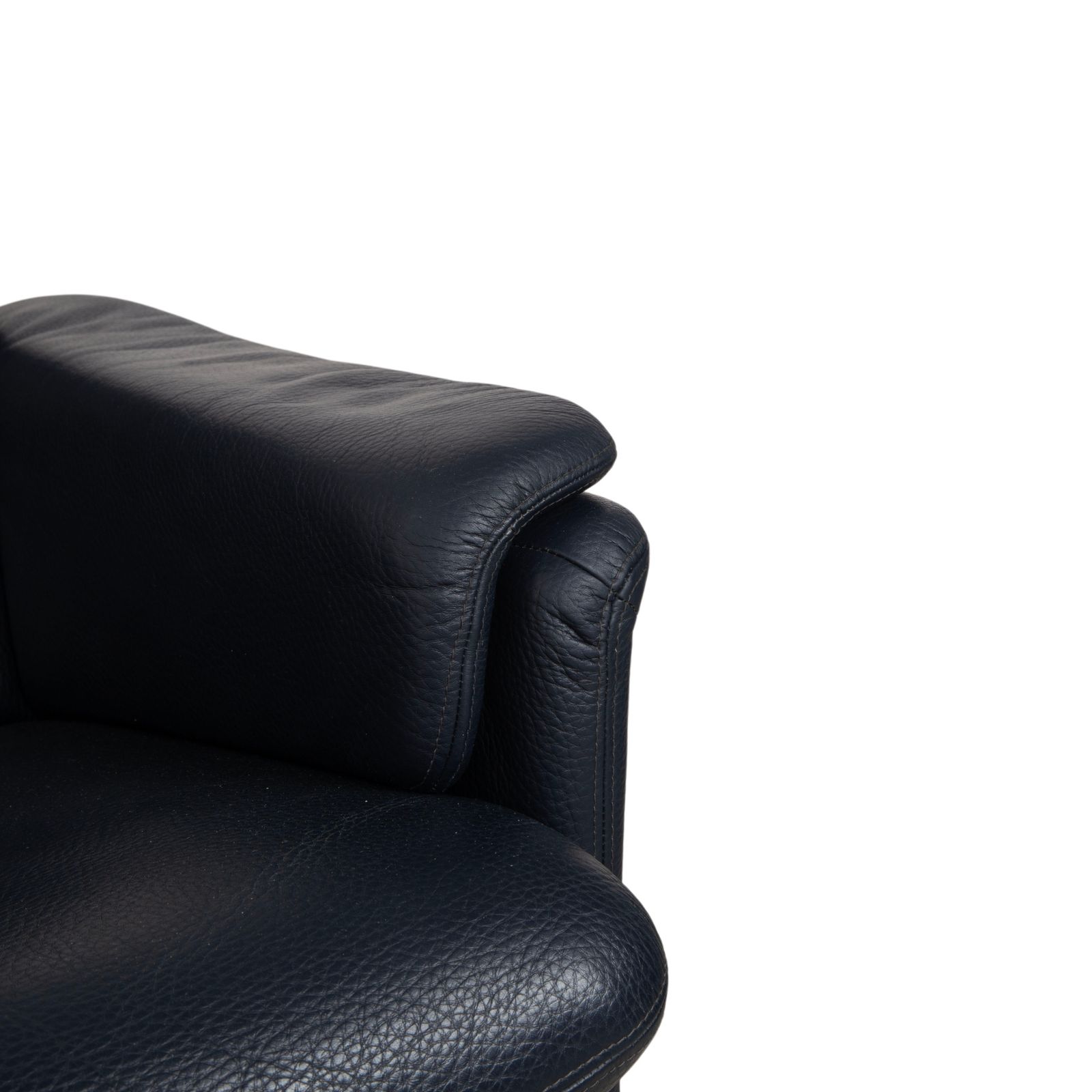 Fauteuil en cuir Erpo City bleu foncé marine, fonction manuelle photo buy
