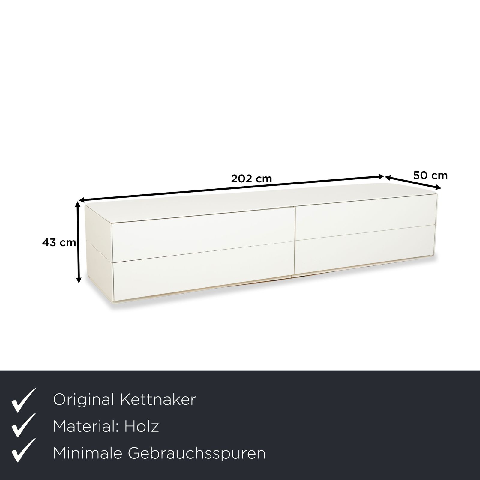 Buffet Kettnaker en bois, blanc crème photo furniture