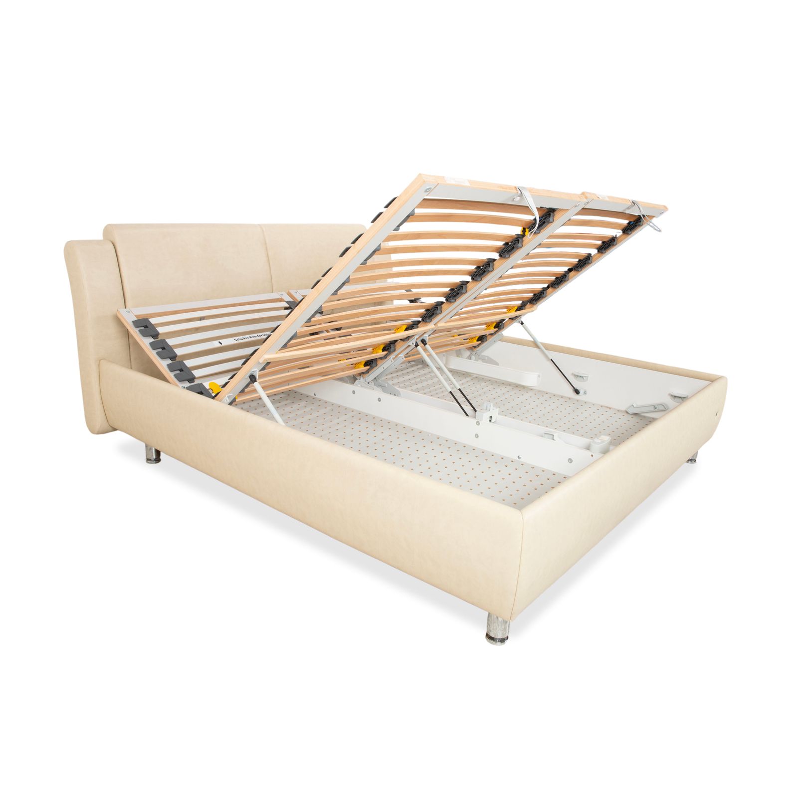 Lit Ruf Loftline en simili-cuir, beige/crème, 180 x 200 cm photo 2022.0