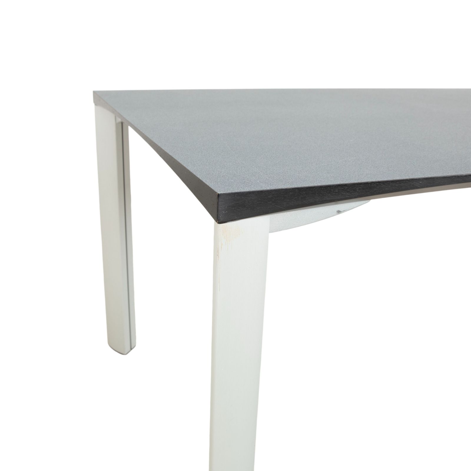 Table à manger Rosenthal, gris foncé, pieds argentés, 180 x 90 cm photo 916.0