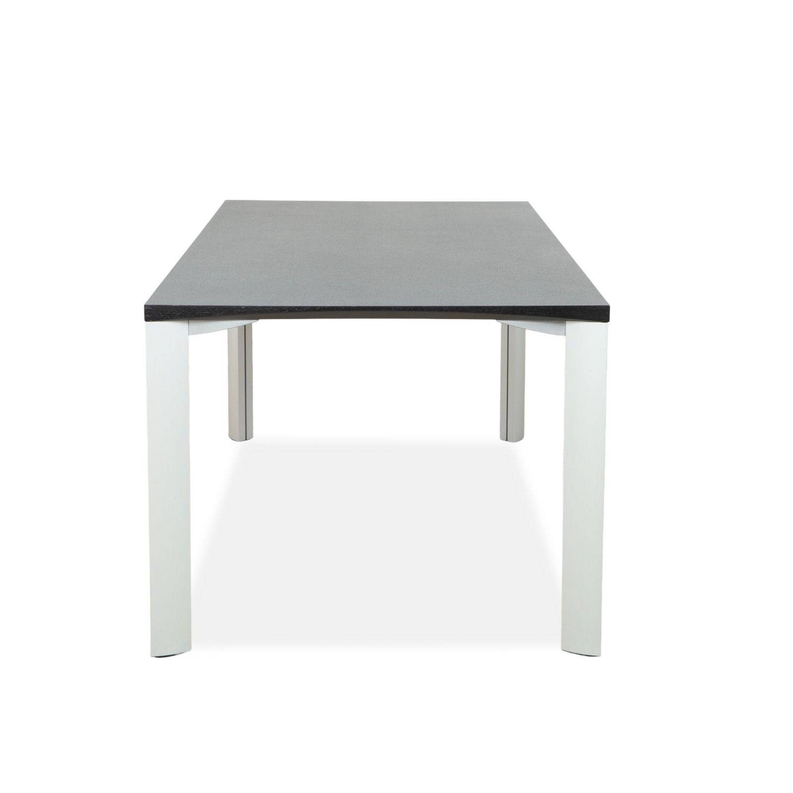 Mobilier Table à manger Rosenthal, gris foncé, pieds argentés, 180 x 90 cm photo