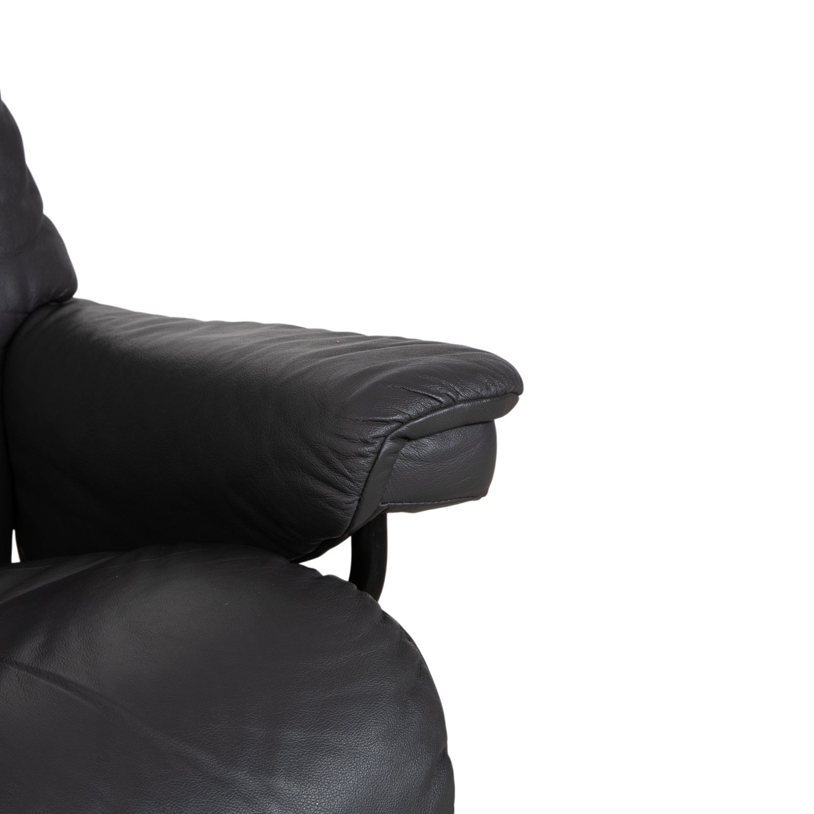 Fauteuil relax Stressless Sunrise en cuir gris foncé anthracite graphite, fonction manuelle photo 1899.0
