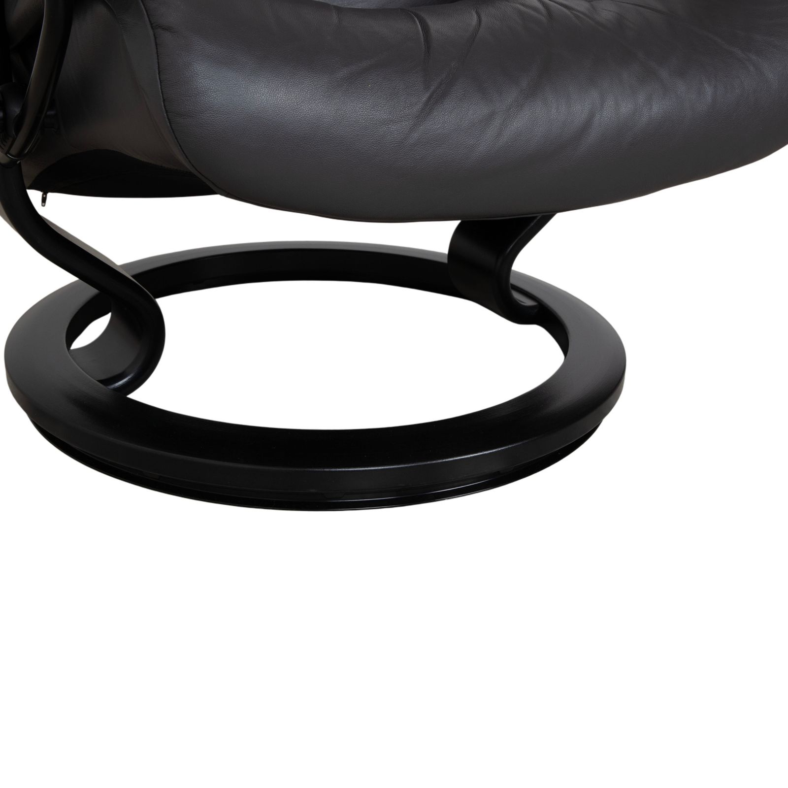 Fauteuil relax Stressless Sunrise en cuir gris foncé anthracite graphite, fonction manuelle photo buy