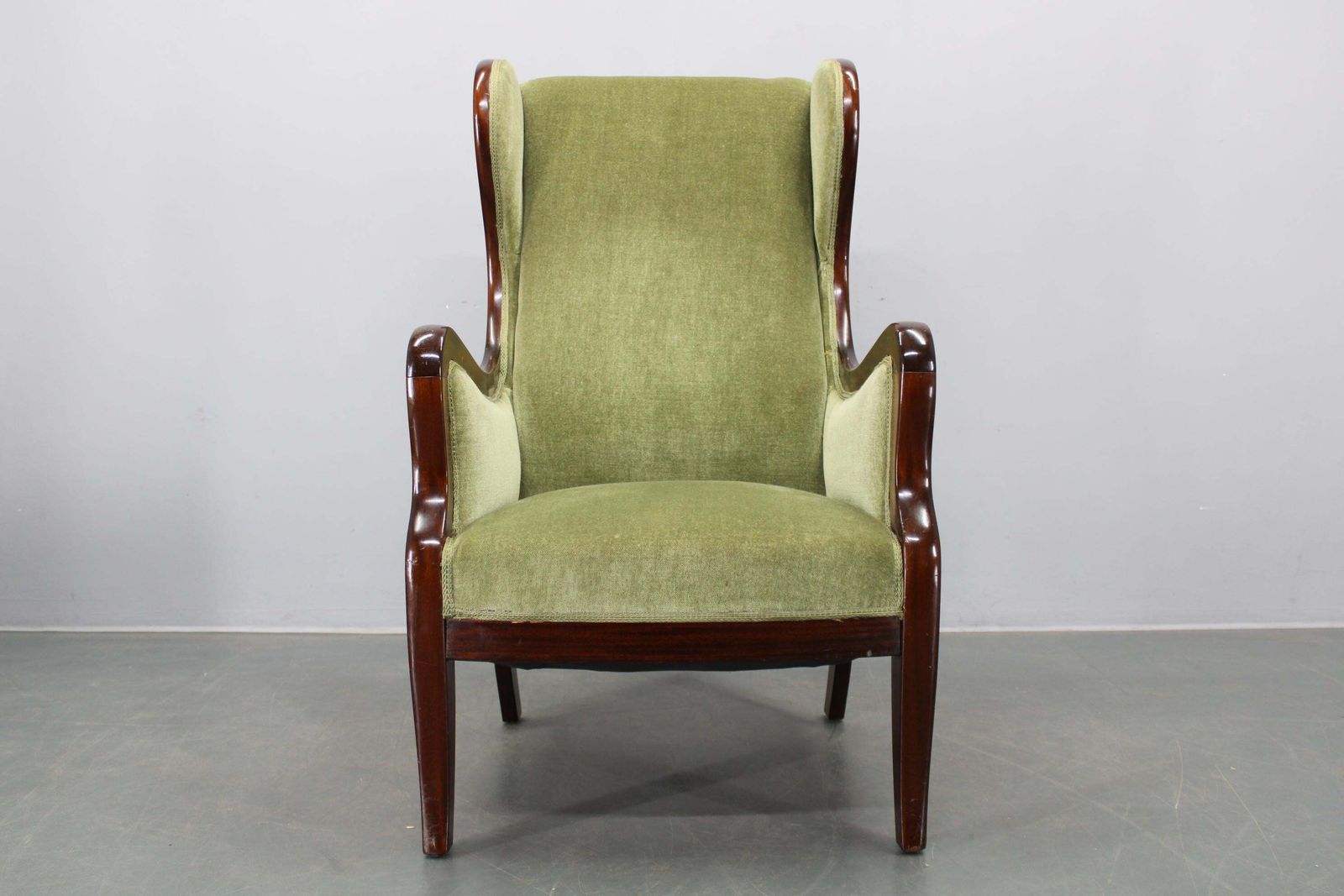 Danish Mid Century Wingback Armchair By Frits Henningsen, 1950s photo Furniture