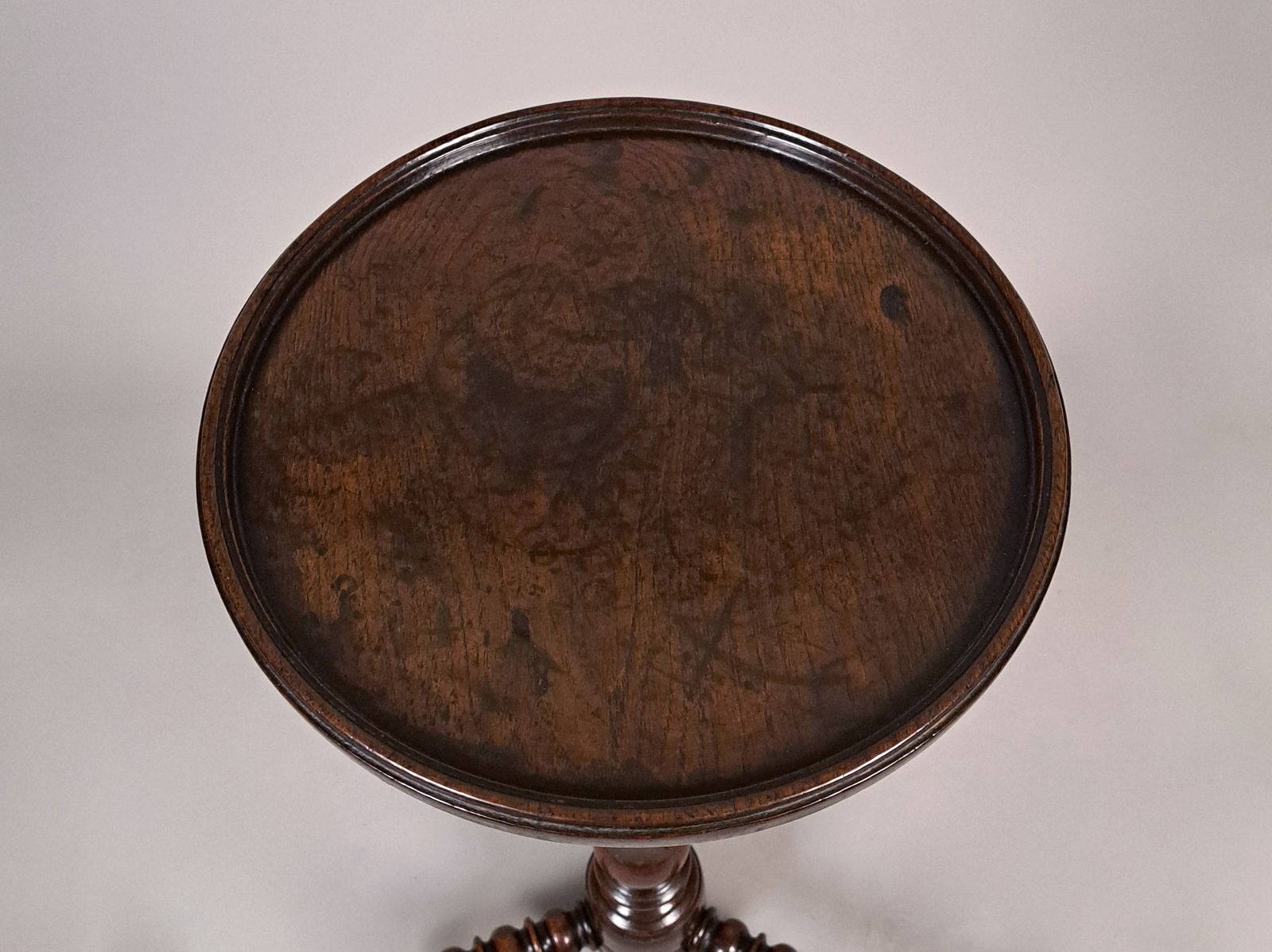 William And Mary Oak Candle Stand Of Excellent Colour C. 1690 photo for sale