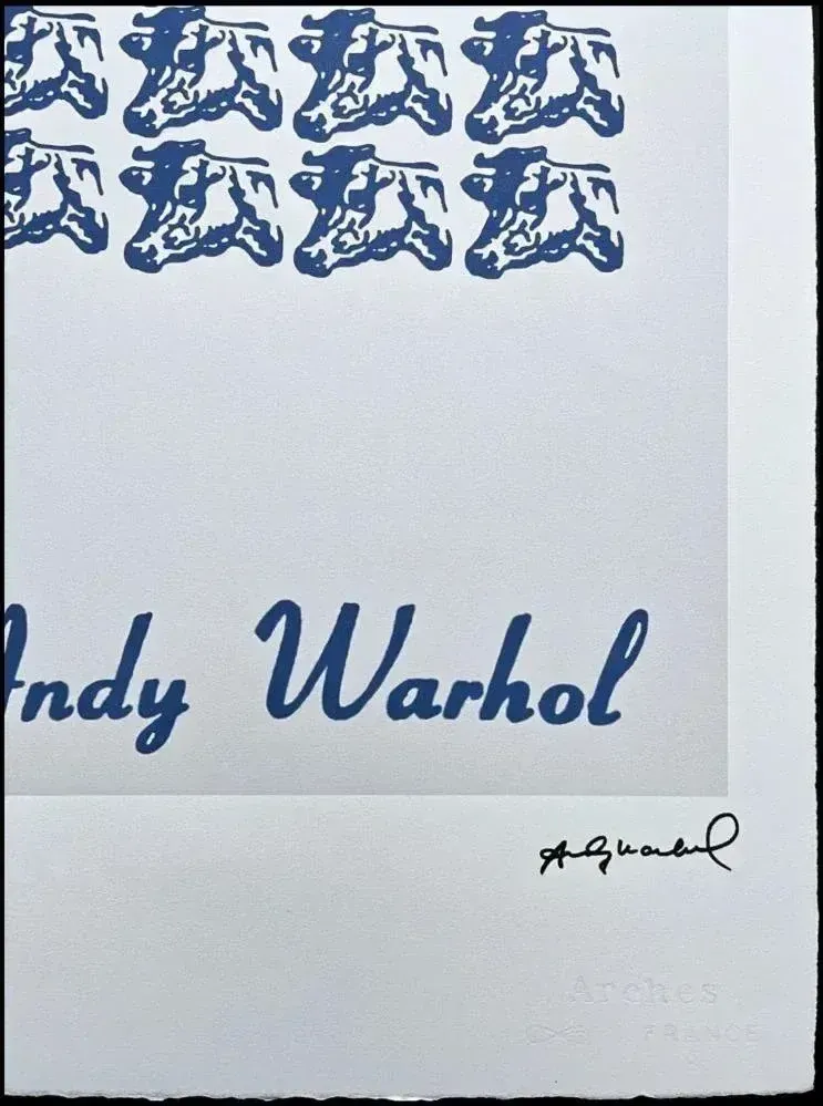 After Andy Warhol, 20x Cow , 1980s, Lithograph photo for sale