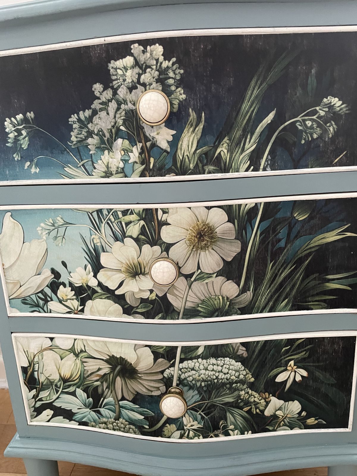 Refurbished, Decoupaged Chest Of Drawers photo Furniture