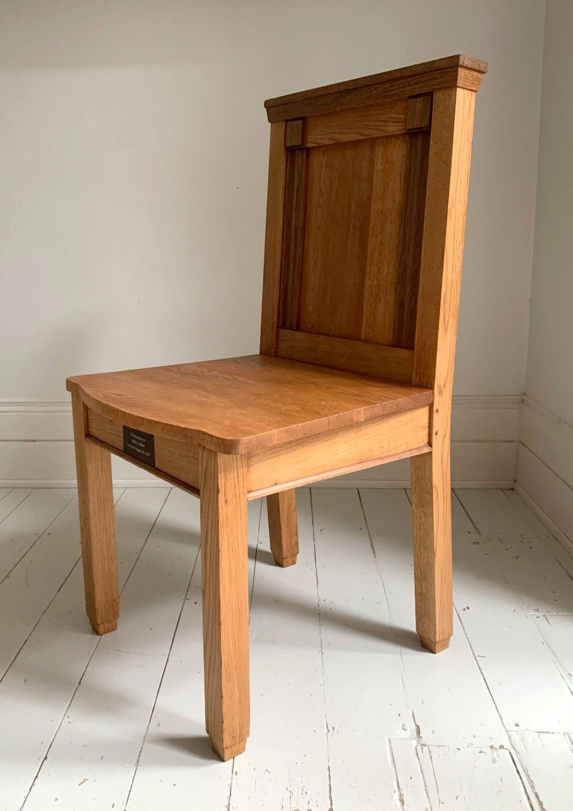 Pair Of Solid English Oak Hall Chairs Art Deco / Church / Altar Chair photo Furniture