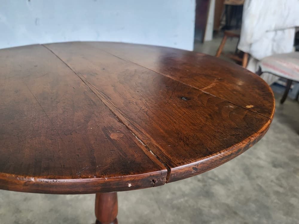 Antique Georgian Round Tripod Pod Side End Lamp Table photo buy