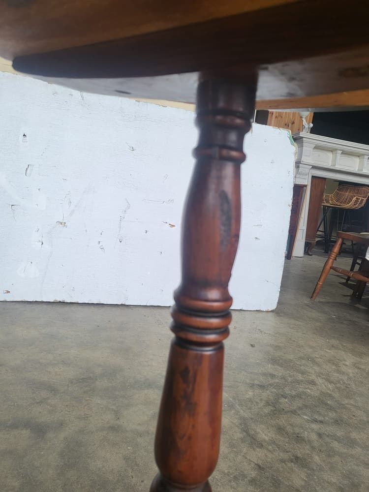 photo for sale Antique Georgian Round Tripod Pod Side End Lamp Table