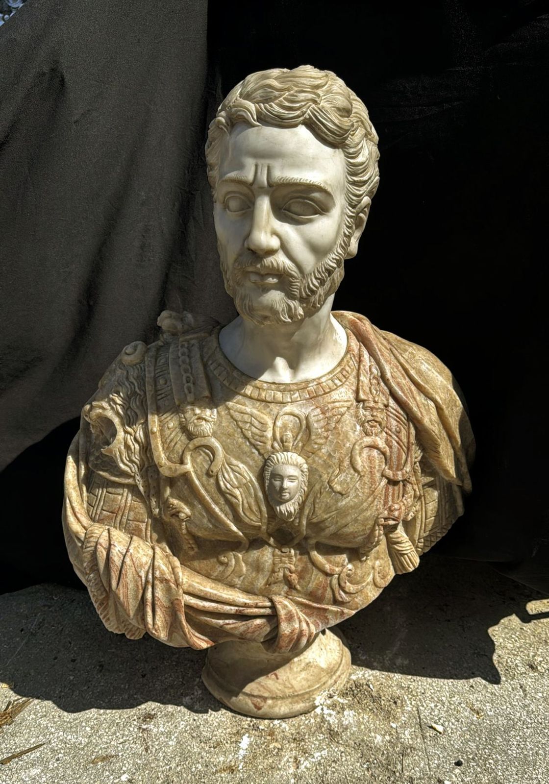 Superb Cosimo Medici Grand Duke Of Tuscany Carrera French Marble Bust 0272. photo furniture