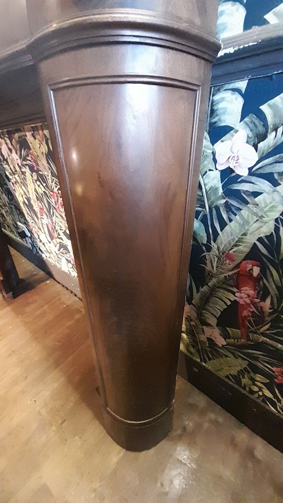 Large Art Deco Mantlepiece Solid Carved Mahogany And Walnut,  Excellent Conditi photo Home Fixtures