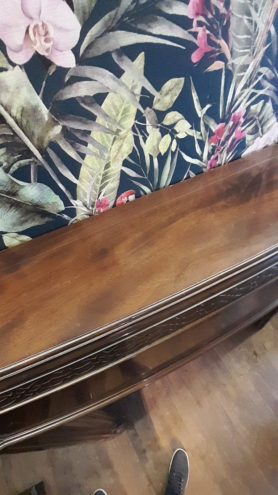 photo buy Large Art Deco Mantlepiece Solid Carved Mahogany And Walnut,  Excellent Conditi