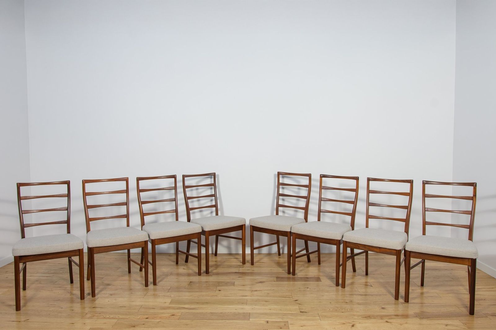 Mid Century Dining Chairs From McIntosh United Knigdom 1960s Set Of 8 photo furniture