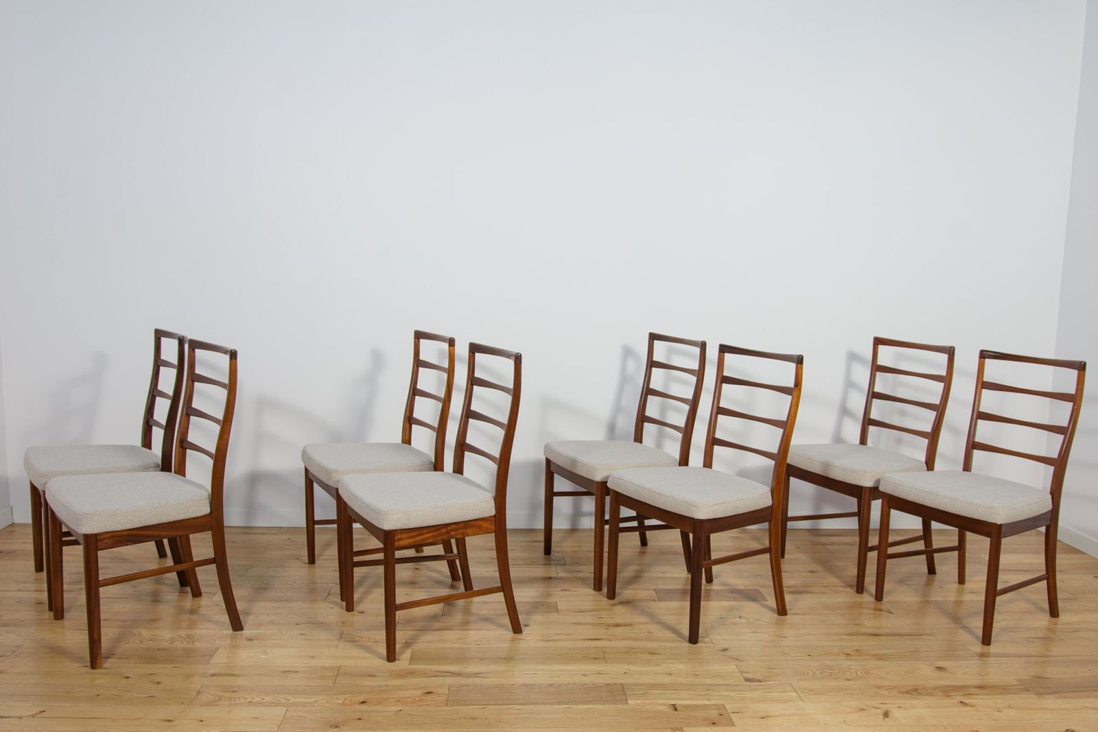 Mid Century Dining Chairs From McIntosh United Knigdom 1960s Set Of 8 photo 1857.0