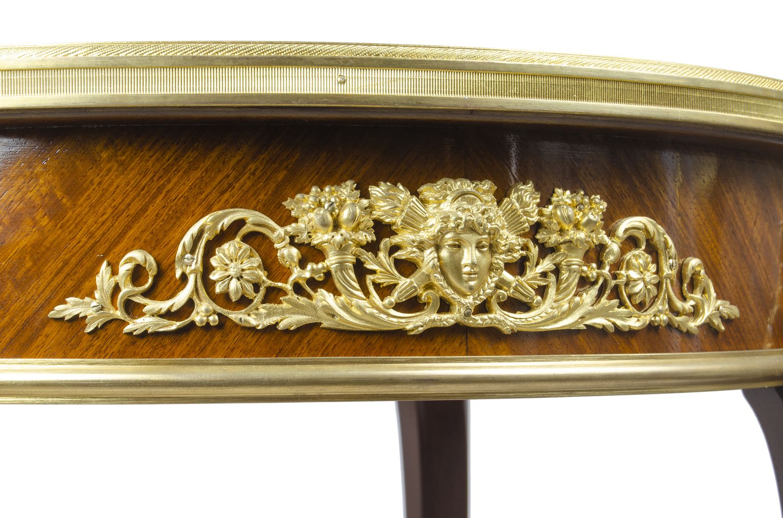 Late 19th Century Louis XV Circular Gueridón Table With Ormolu Accents Attributed To François Linke For Maison Forest, France photo 9250.0