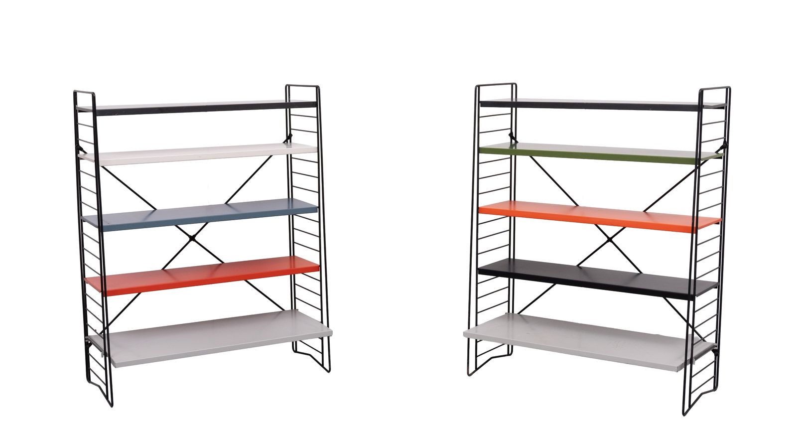 Tomado Free Standing Metal Colored Racks 1960s Holland photo 1800.0
