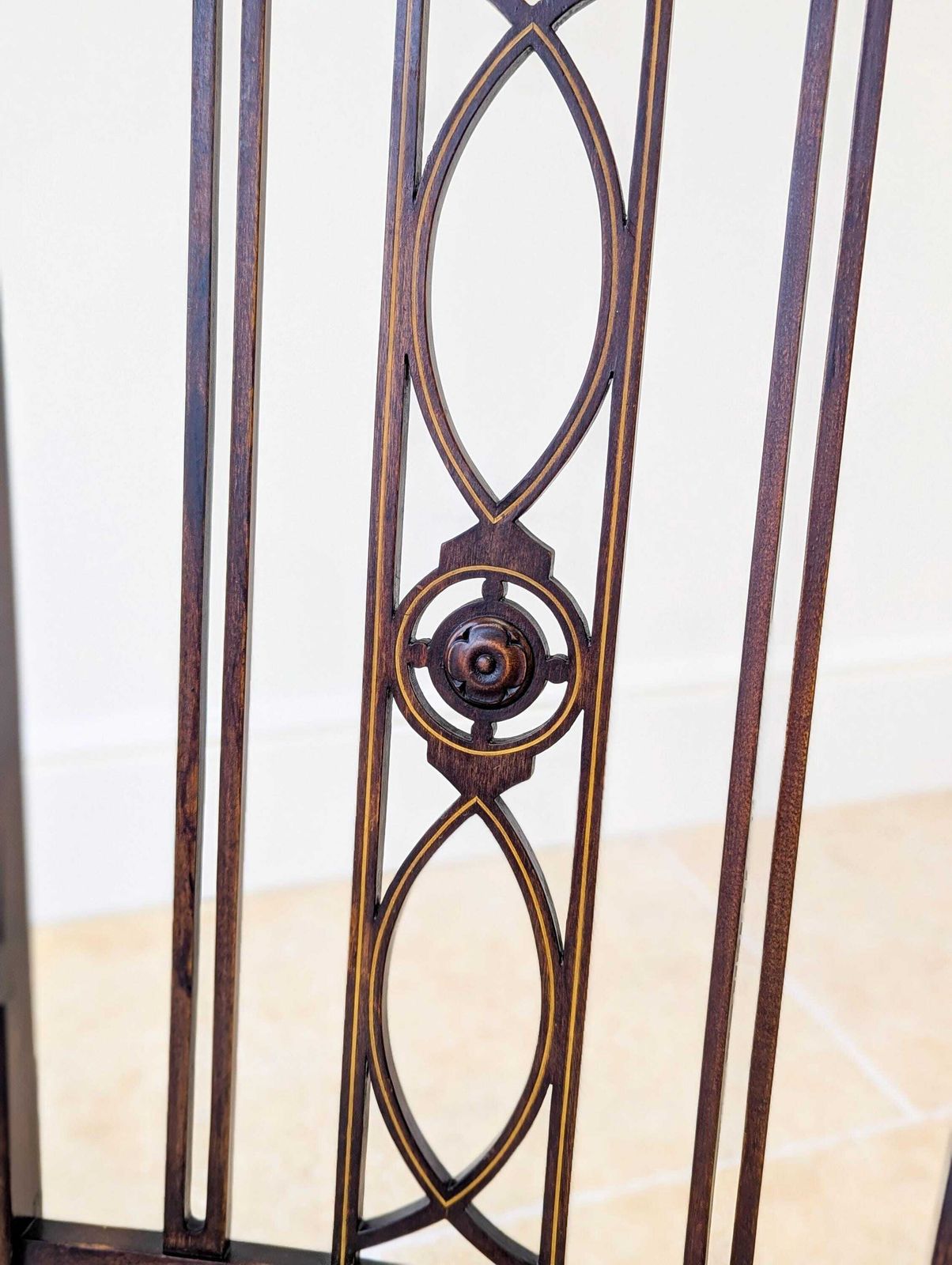 Antique Edwardian Mahogany Elbow Chair C.1910 photo vintage