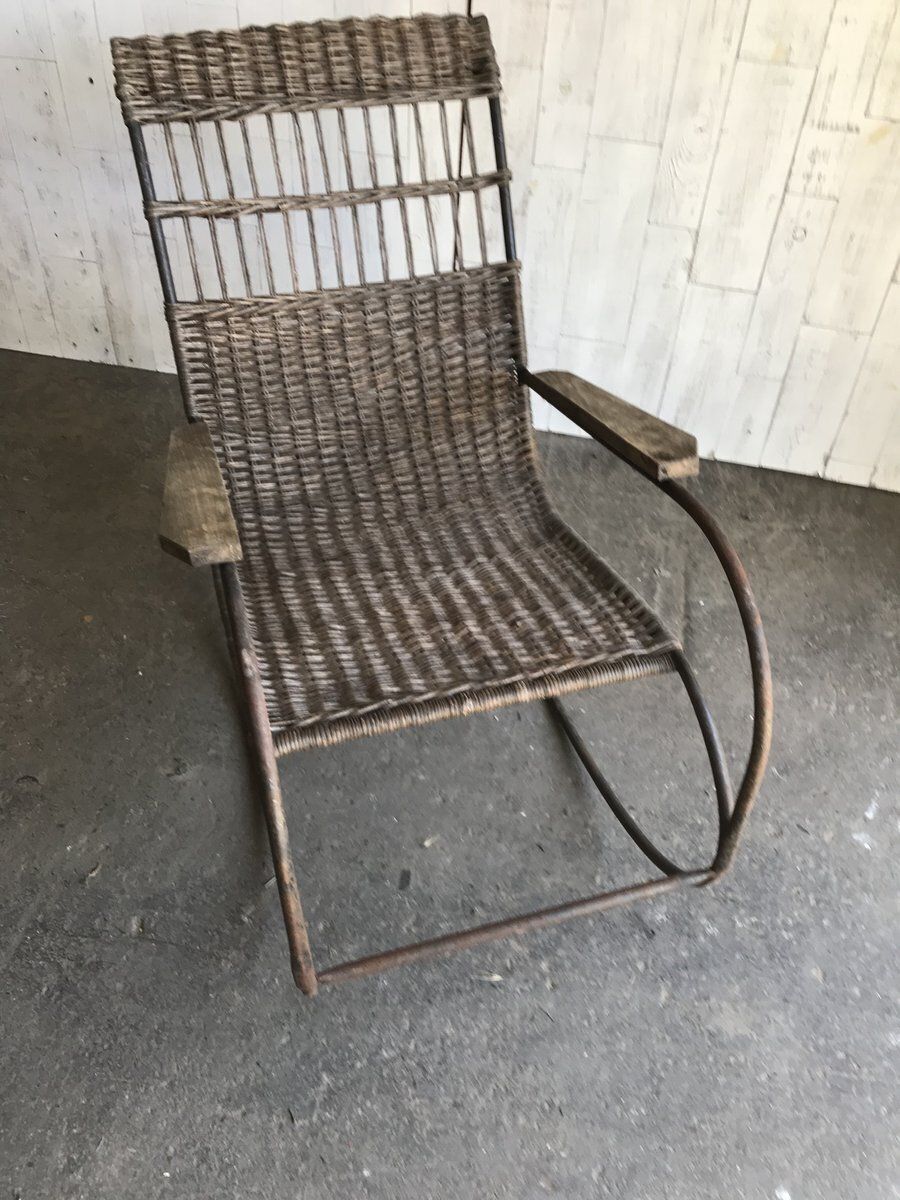 Mid Century Bentwood And Steel Rocking Chair, 1960s photo vinterior