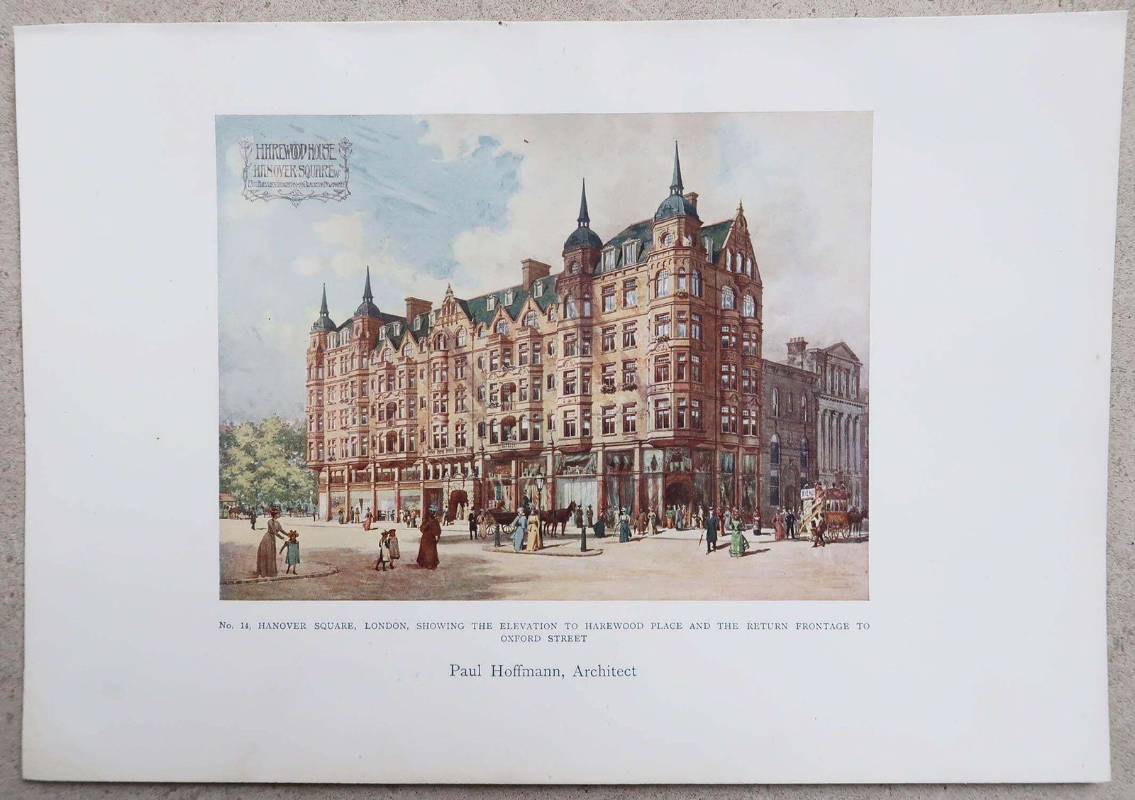 Pair Of Original Antique Prints Of Architectural Drawings Of London Buildings. photo Art