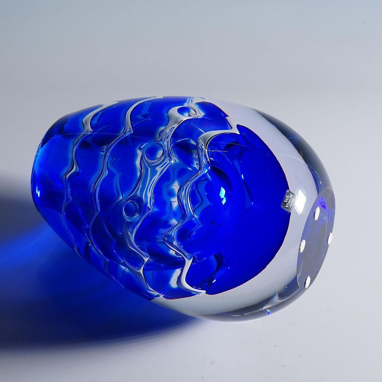 Unique Ariel Vase By Mikael Kenlind For Vase Vitreum Sweden photo for sale