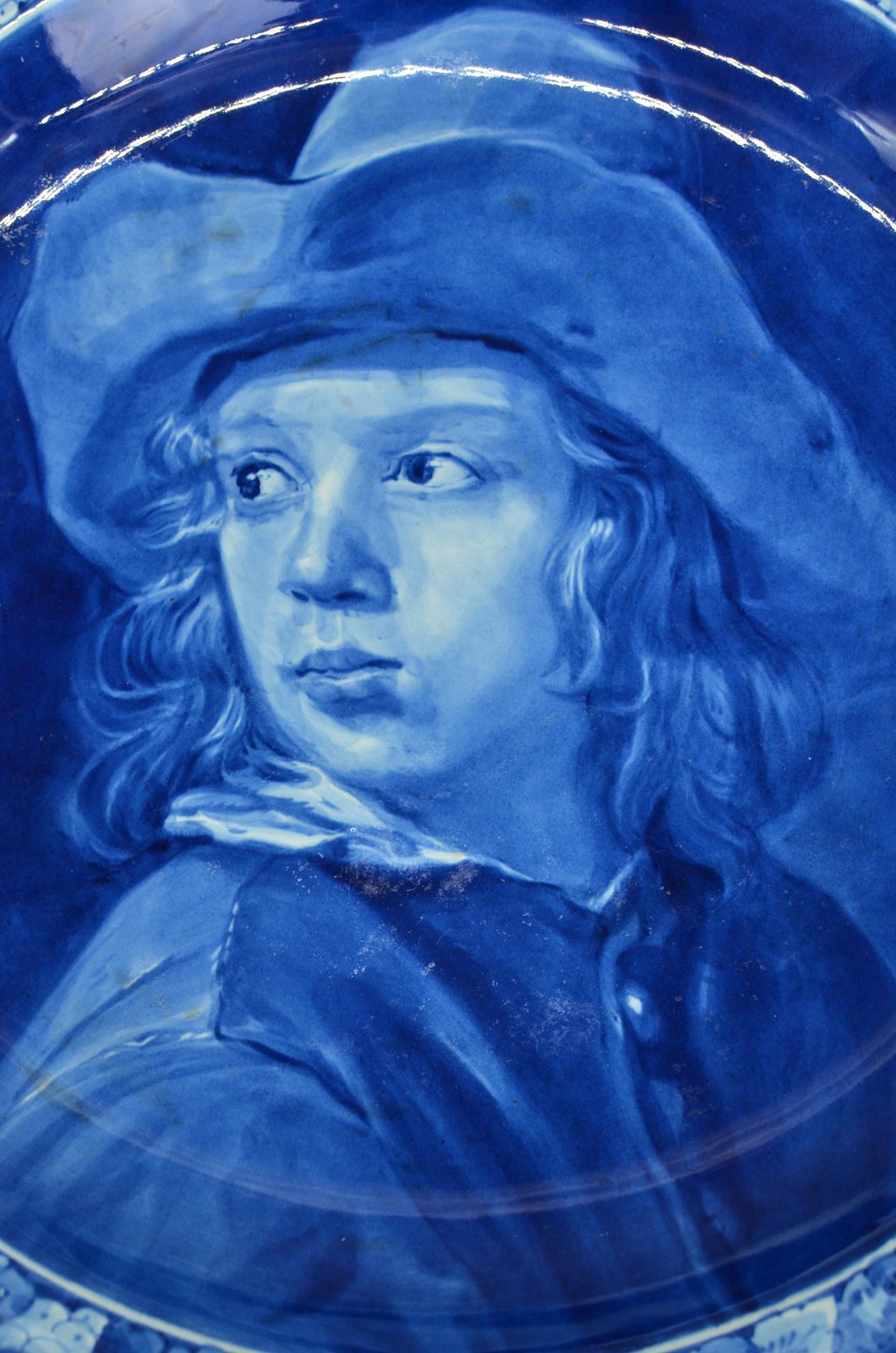 Porcelain Wall Plate After Michael Sweerts' Portrait Of A Young Boy With A Hat 1950's photo furniture