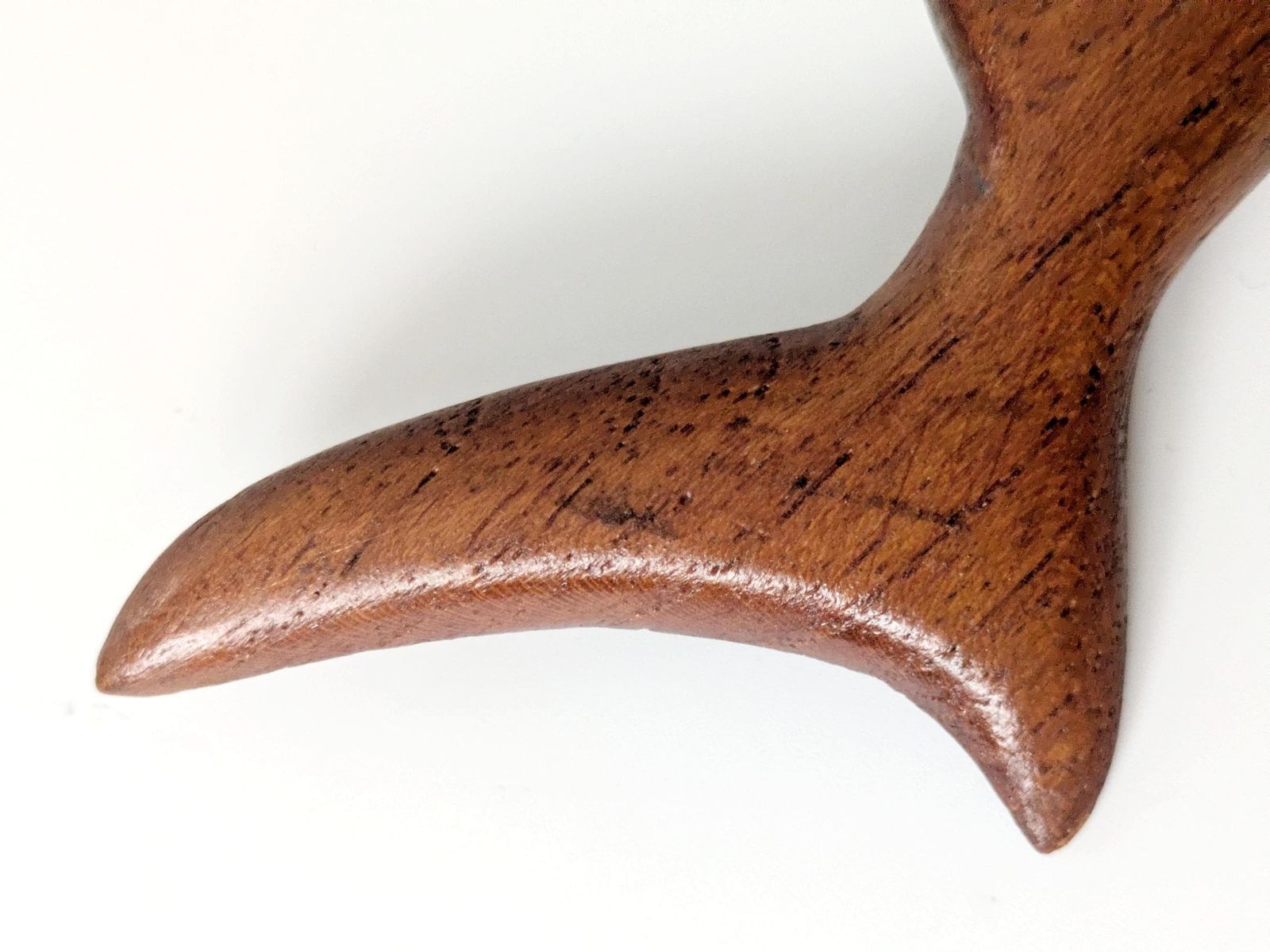 photo for sale Midcentury Danish Teak Shark Bottle Opener, 1960s Sculptural Barware, Home Bar Gift
