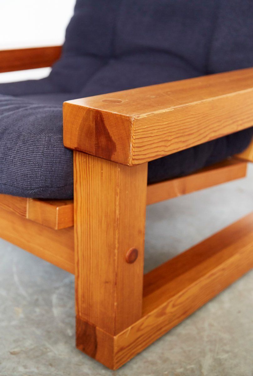 photo for sale Patron Armchair & Footstool By Christer Lundén For Broby Nya Möbler Ab, 1974, Set Of 2
