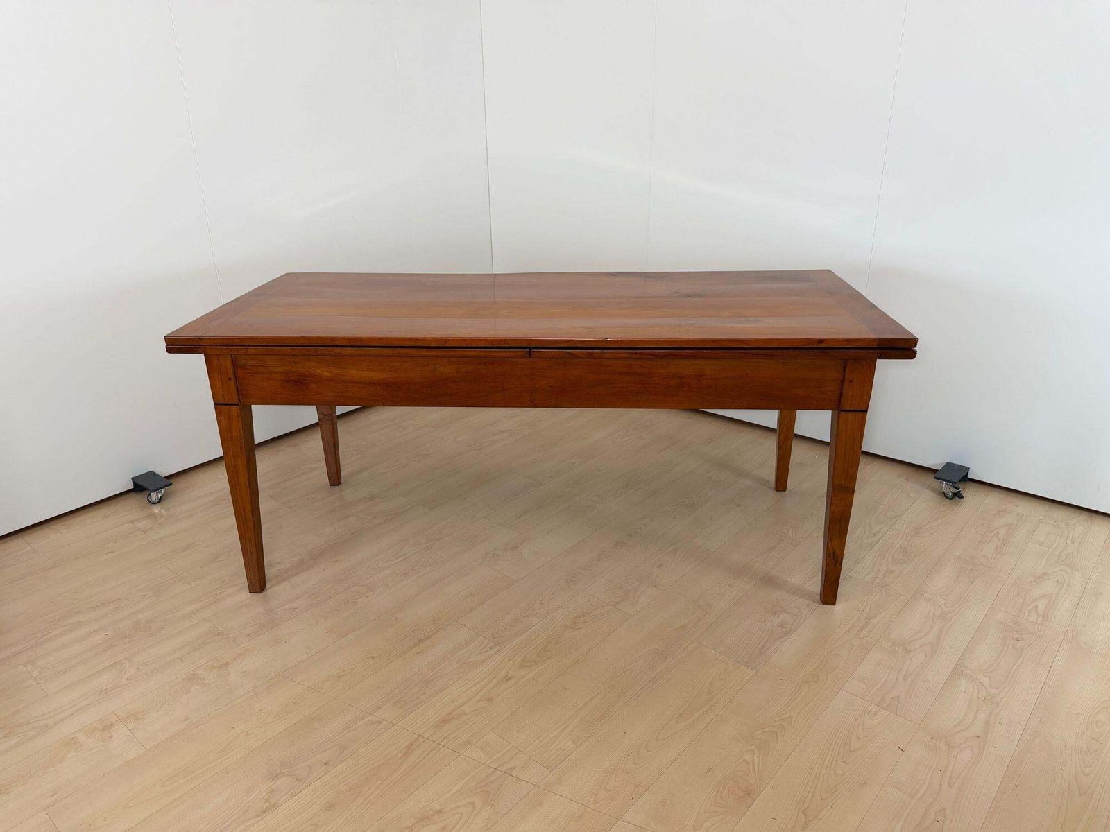 7912.0 Biedermeier Expandable Table, Cherry Wood, Chestnut, France, Circa 1820 photo