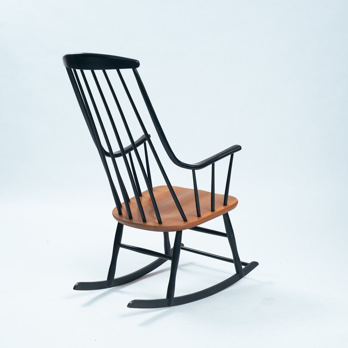 Midcentury Modern Danish Rocking Chair By Lena Larsson Grandessa, 1950s photo vinterior