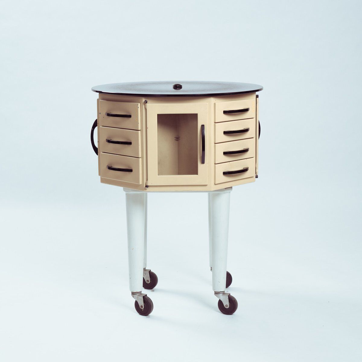 Industrial Turnable Dental Cabinet By Leon Martin, 1950s