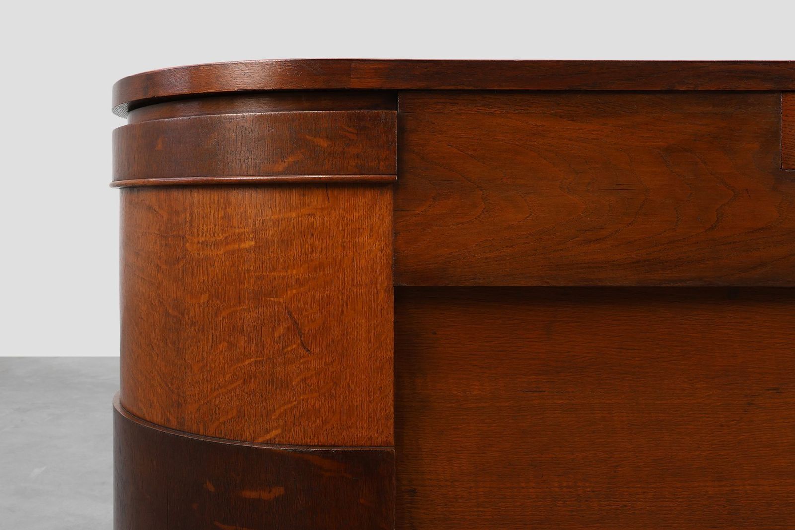 Furniture Art Deco Monumental Counter Attributed To De Coene, Belgium, 1920s photo