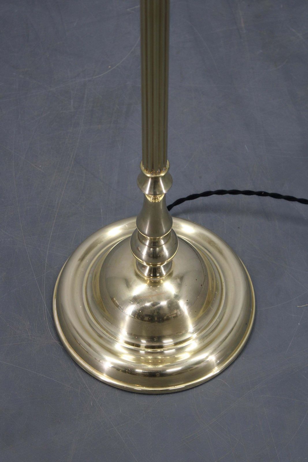1970s Czechoslovak Floor Lamp In Brass With Milky Glass Shades photo 592.0