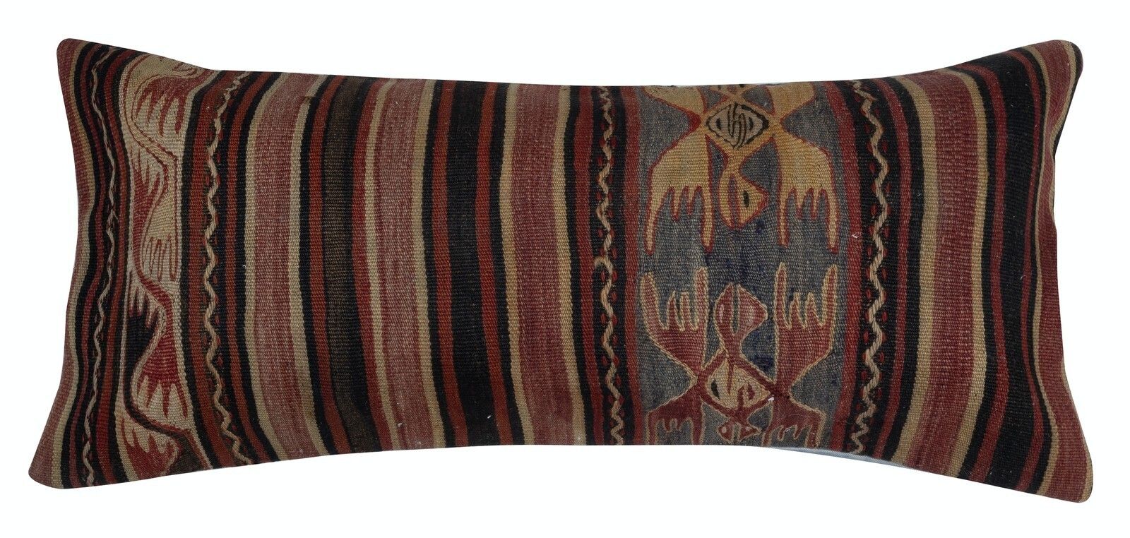 16"X36" Set Of 2   Handwoven Lumbar Pillow Covers. Rustic Kilim Cushion Covers photo furniture