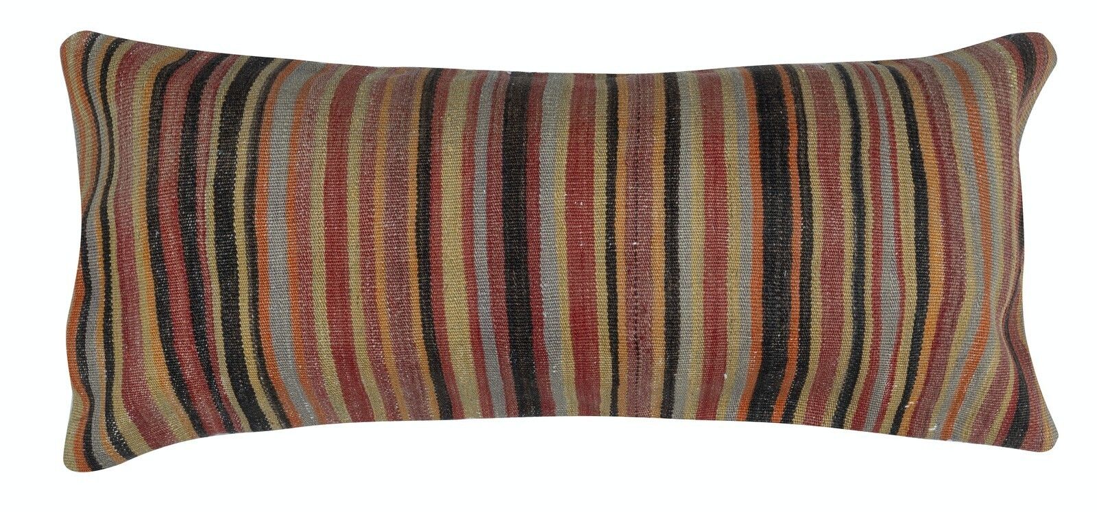 16"X36" Set Of 2   Handwoven Lumbar Pillow Covers. Rustic Kilim Cushion Covers photo for sale