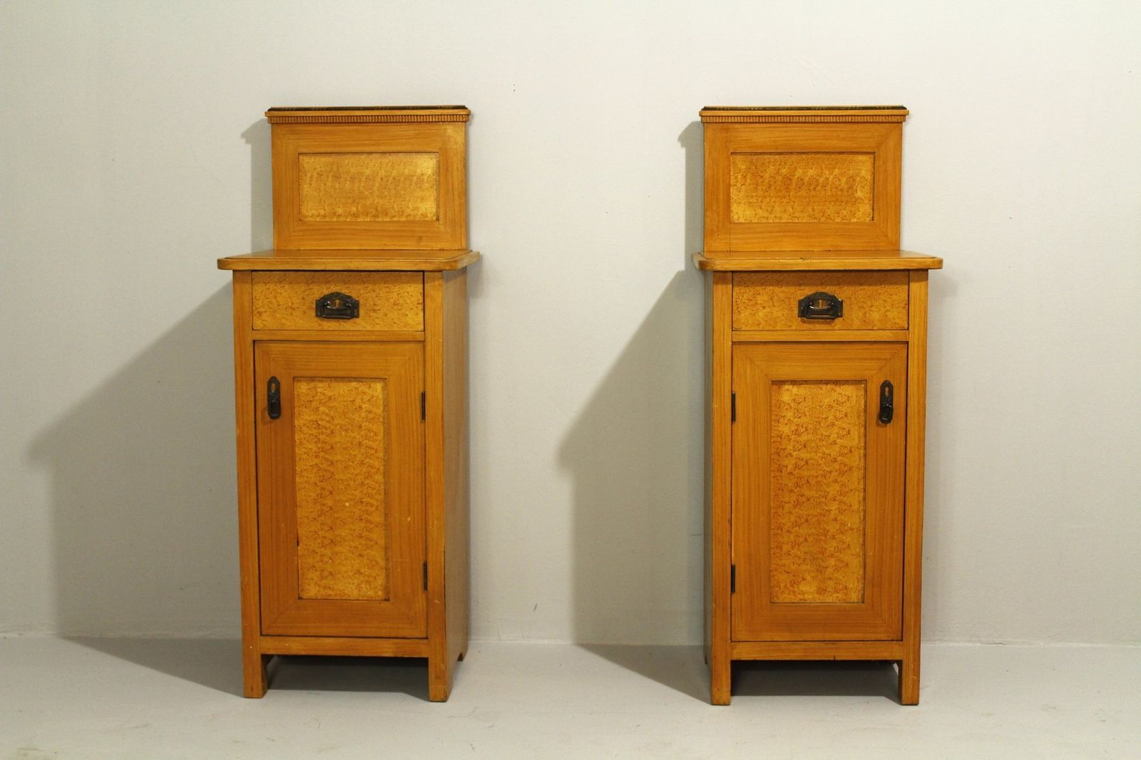 Furniture Folk Art Bohemia Bedside Tables, 1920s, Set Of 2 photo