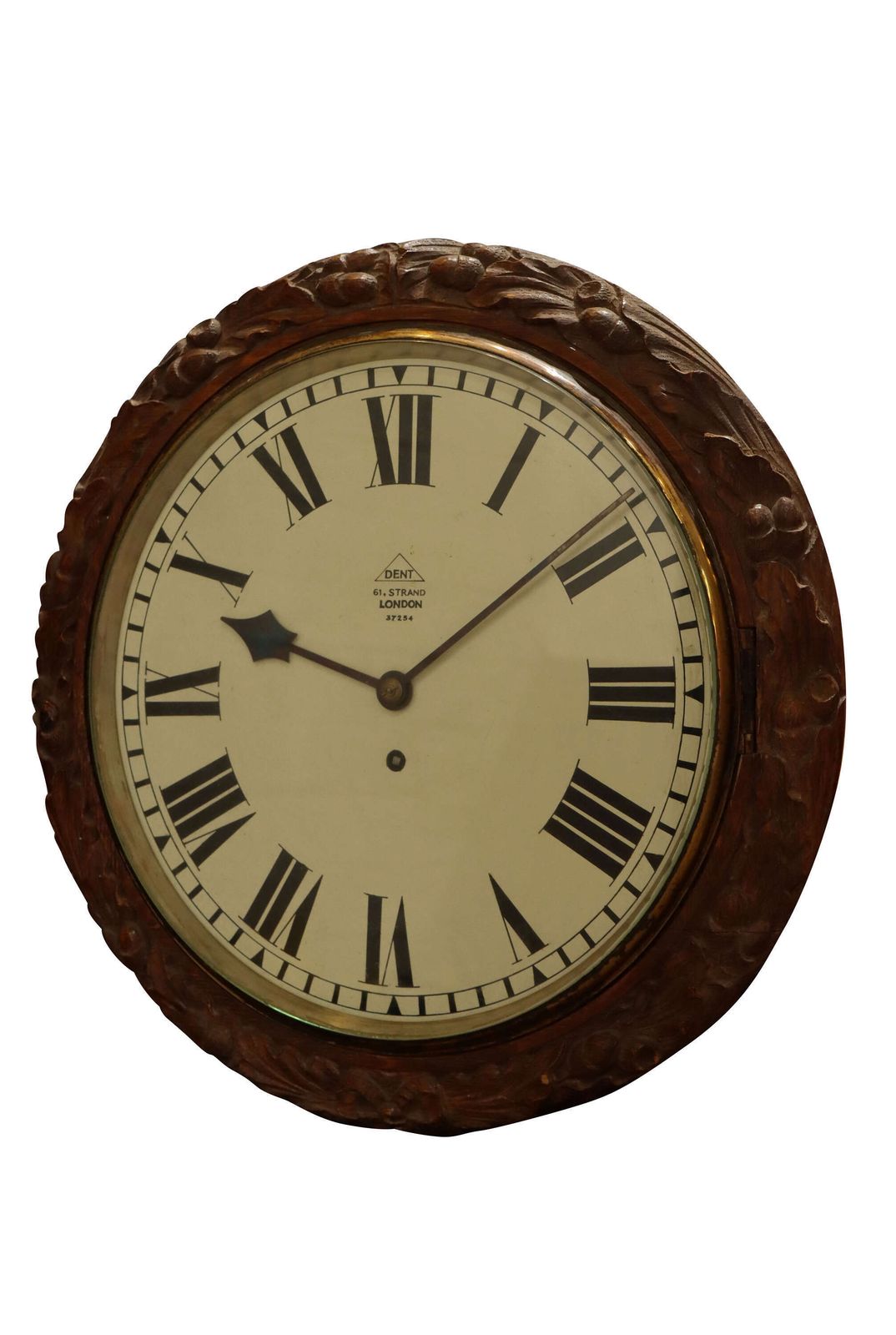 19th Century Chain Fusee Eight Day Circular Wall Timepiece By Dent Of London photo furniture