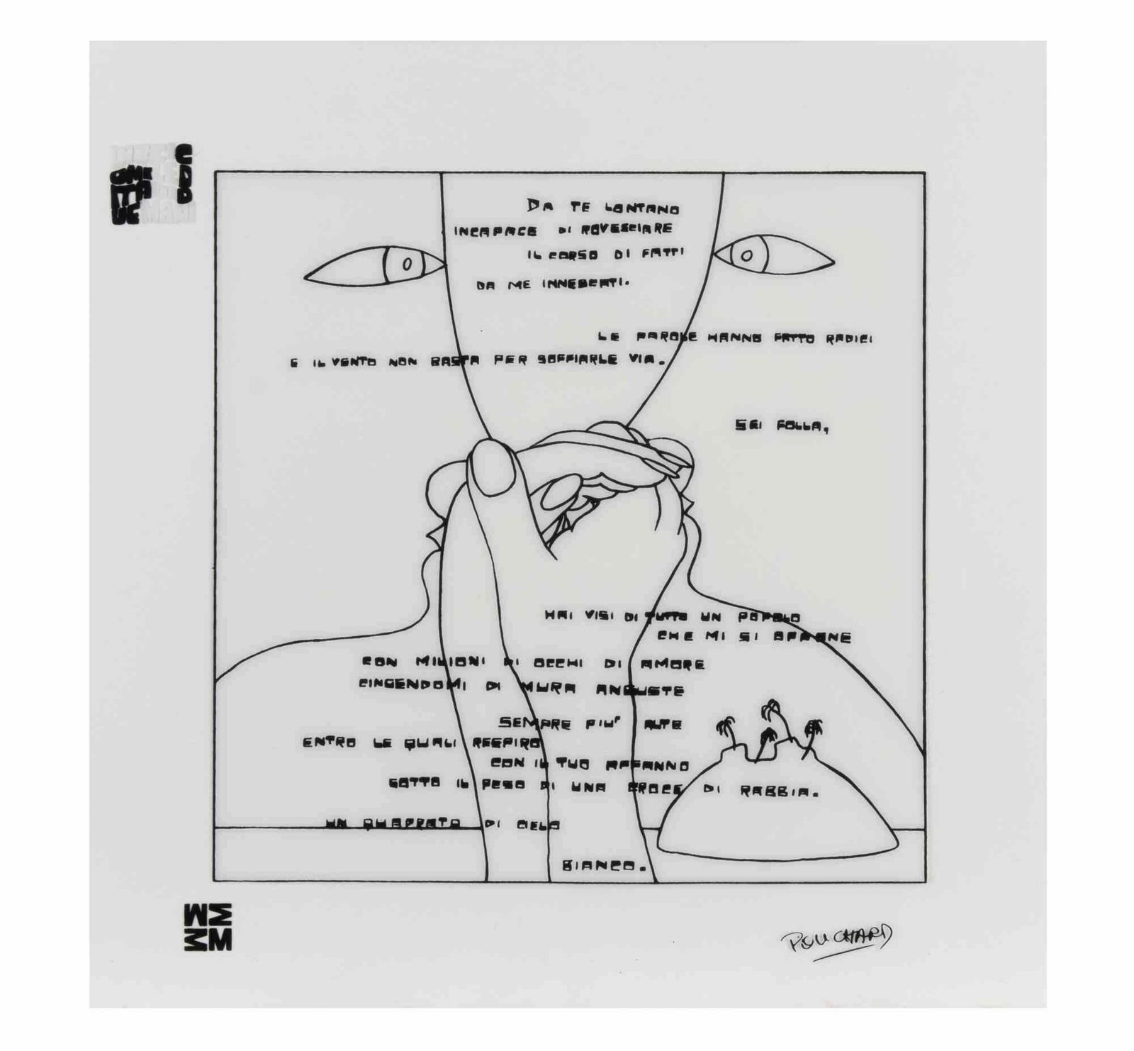 Ennio Pouchard Da Te Lontano (Far From You)   Screen Print By Ennio Pouchard   1973