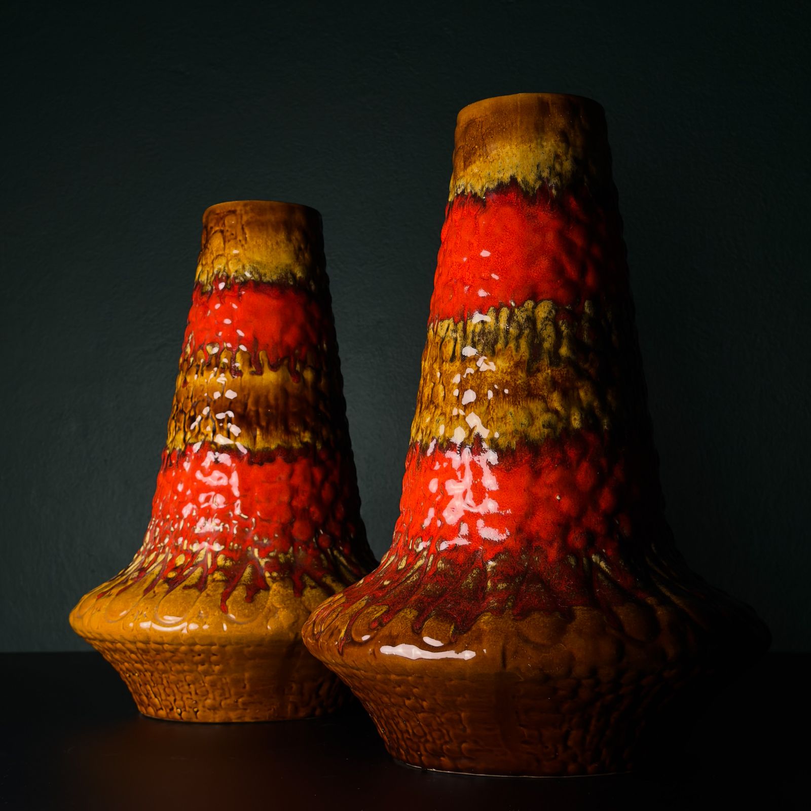 photo buy Vintage Ceramic Vase Lava By Kil Liboje, Yugoslavia 1960s