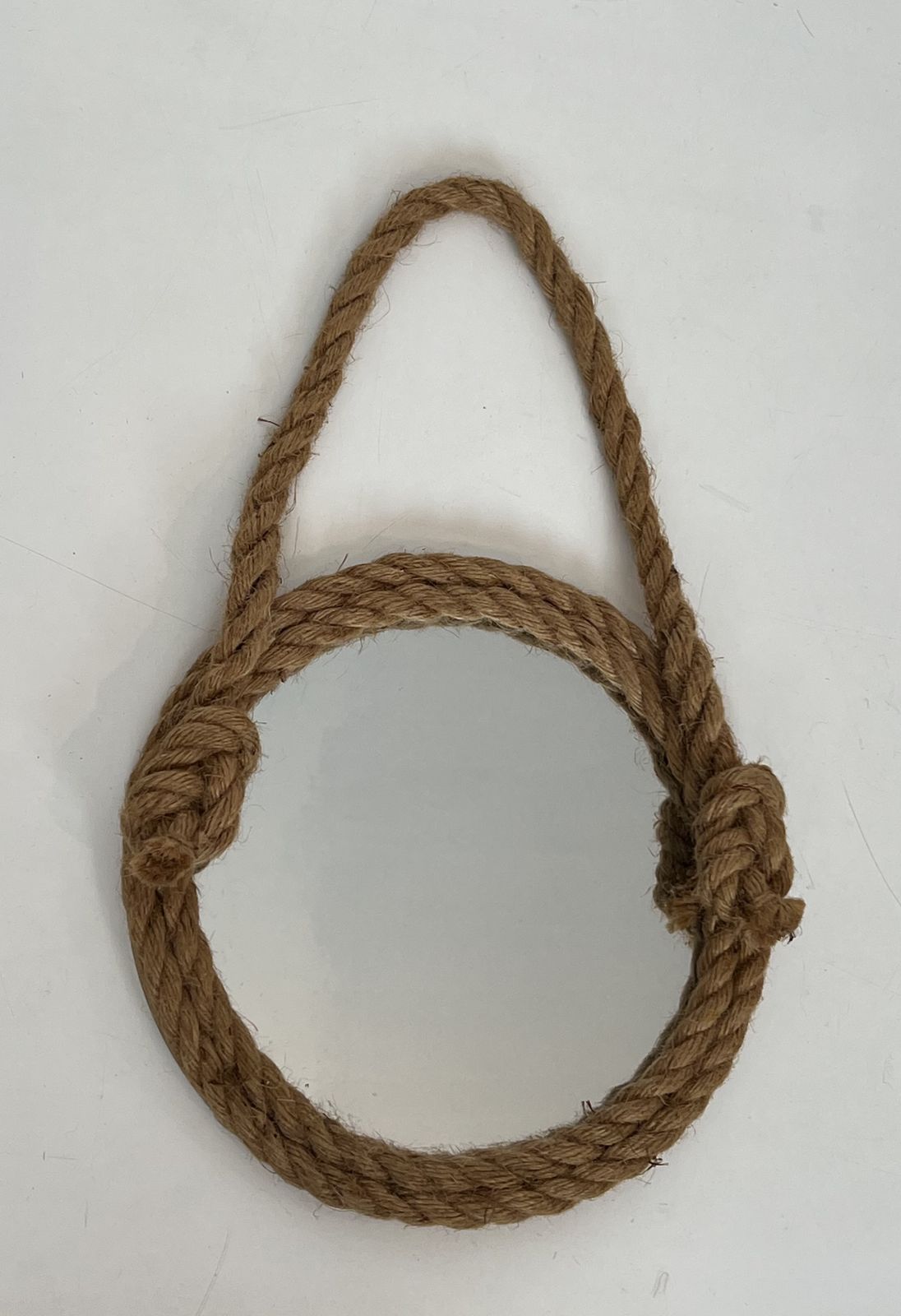 Round Rope Mirror In The Style Of Audoux Minet photo for sale